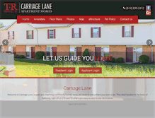 Tablet Screenshot of carriagelane-trprop.com